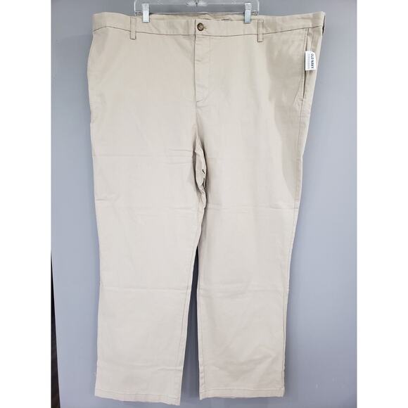 NEW‎ 52x32 Straight Built-In Flex Rotation Chino Pants Dress 408049 LIGHT KHAKI - Picture 1 of 6